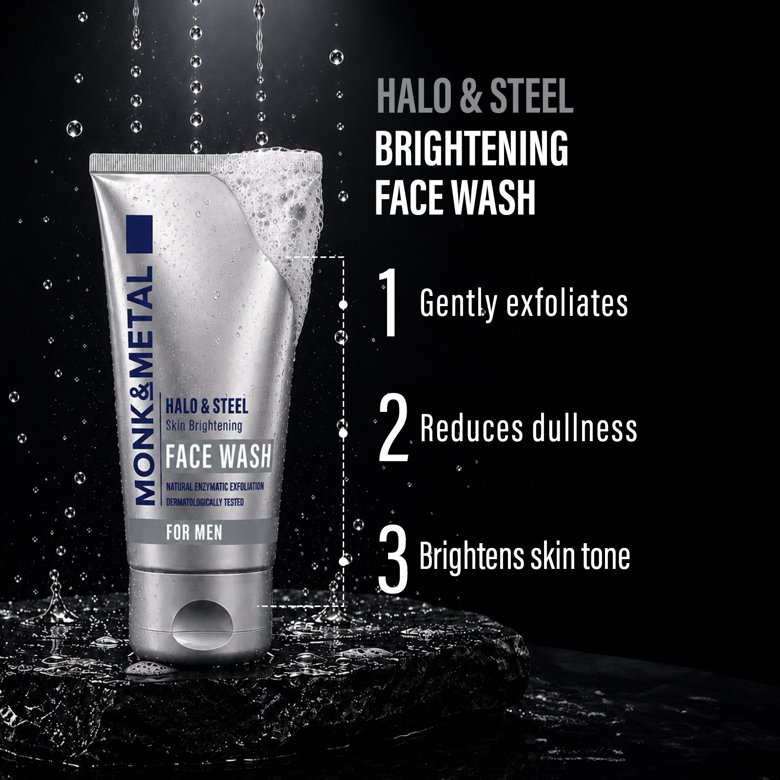 Halo & Steel Brightening Face Wash