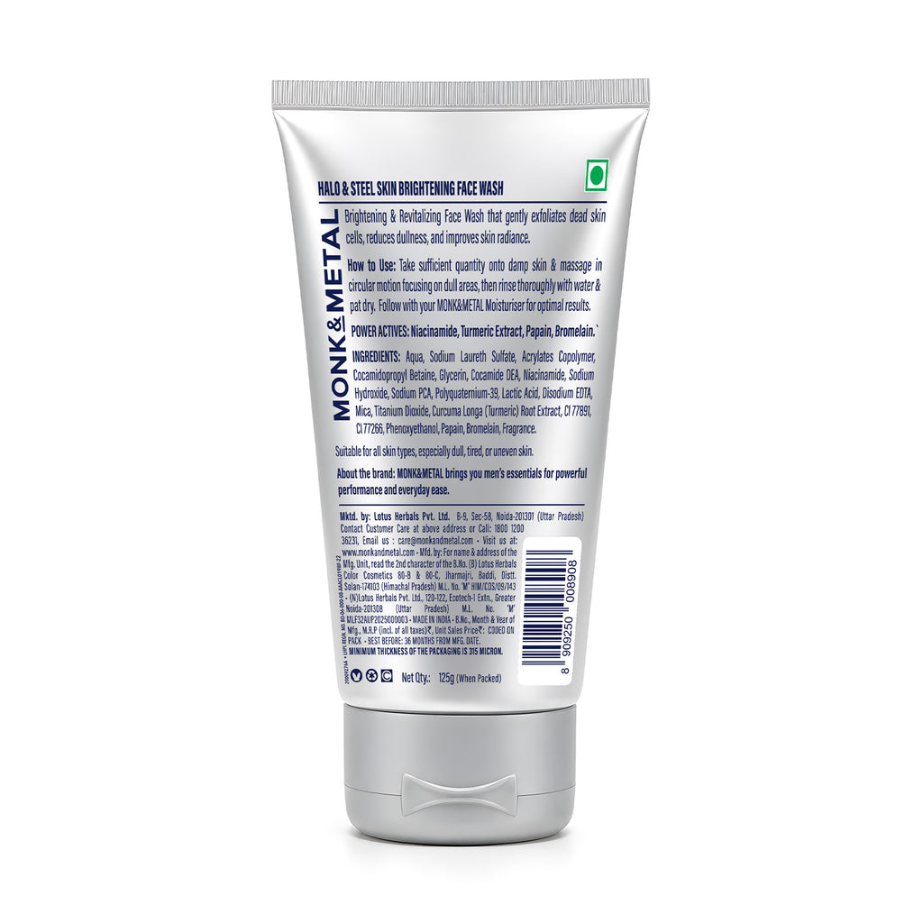 Halo & Steel Brightening Face Wash