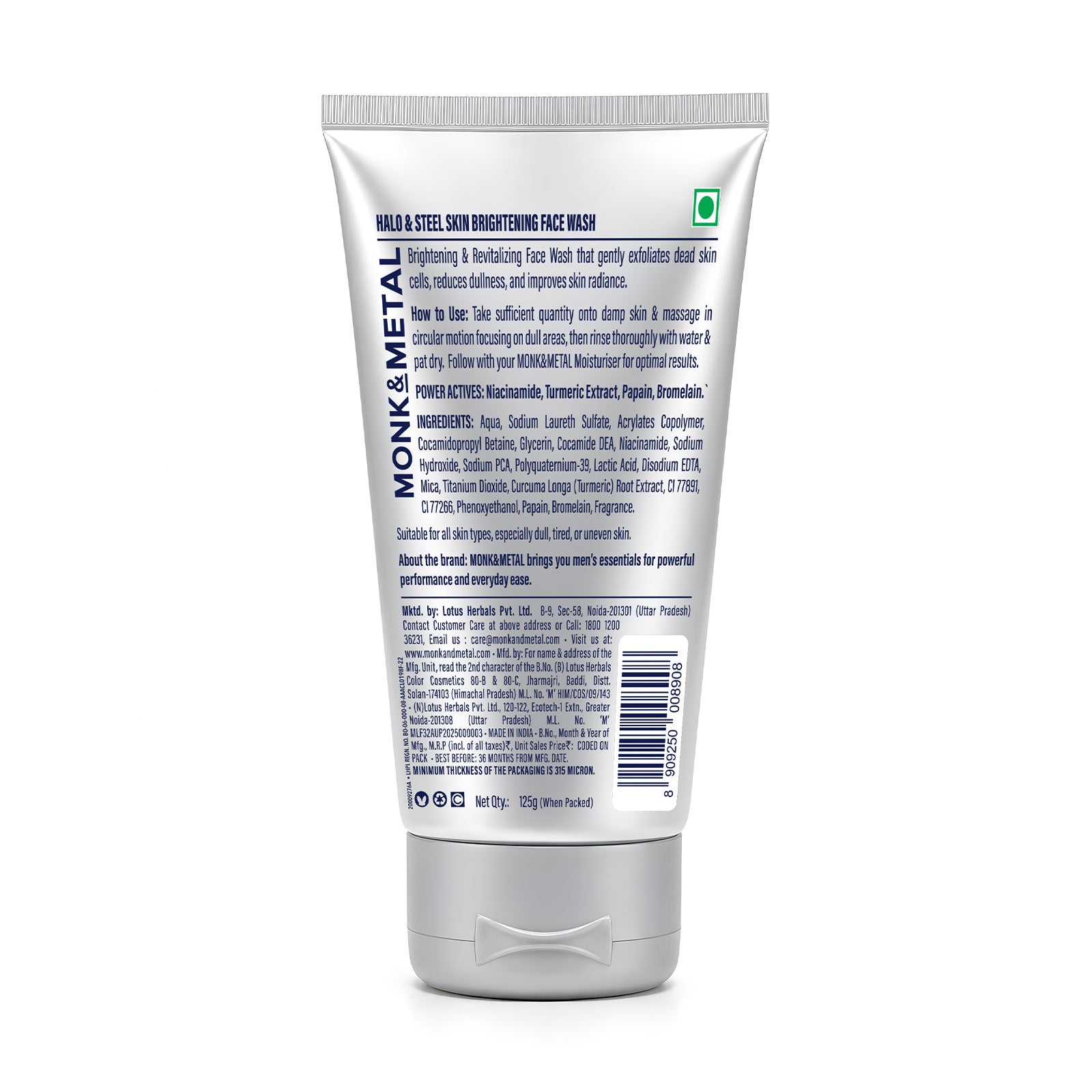 Halo & Steel Brightening Face Wash